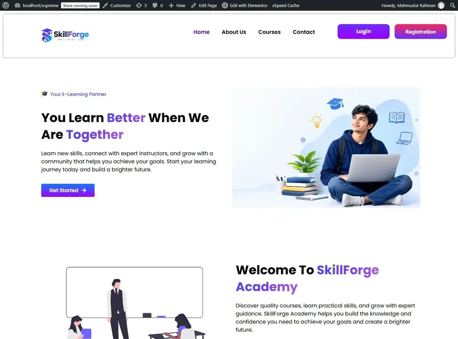 SkillForge website preview